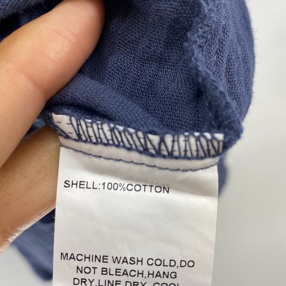 Simple Suzanne Betrro cotton midi dress pockets minimalist lagenlook casual - Picture 6 of 9